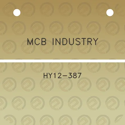 mcb-industry-hy12-387