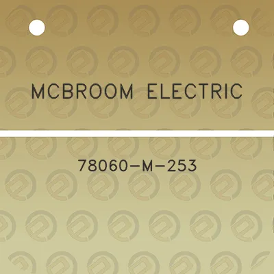 mcbroom-electric-78060-m-253