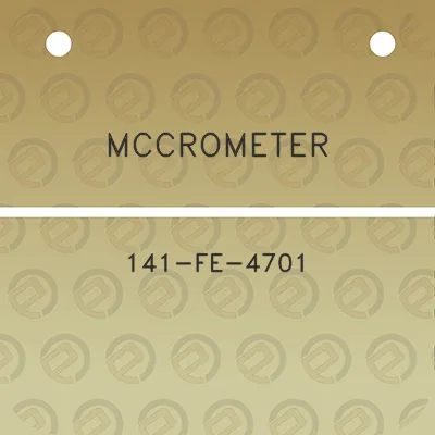 mccrometer-141-fe-4701