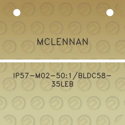 mclennan-ip57-m02-501bldc58-35leb