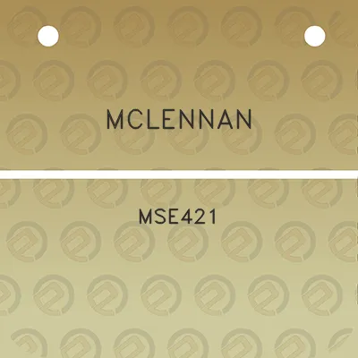 mclennan-mse421