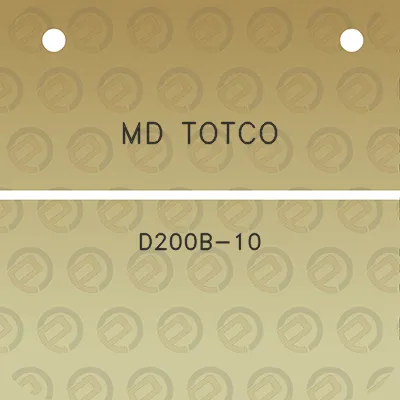 md-totco-d200b-10