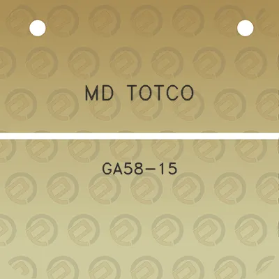 md-totco-ga58-15