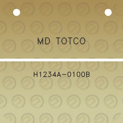 md-totco-h1234a-0100b