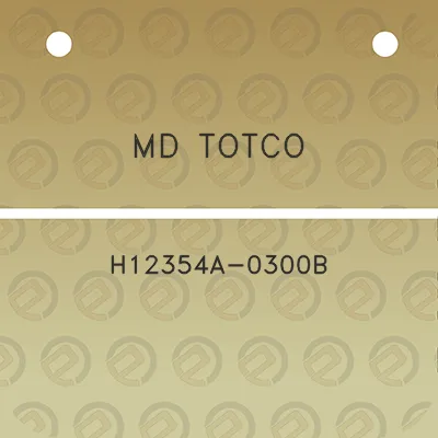 md-totco-h12354a-0300b