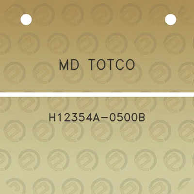 md-totco-h12354a-0500b