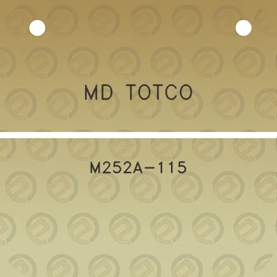 md-totco-m252a-115