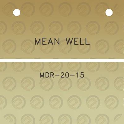 mean-well-mdr-20-15