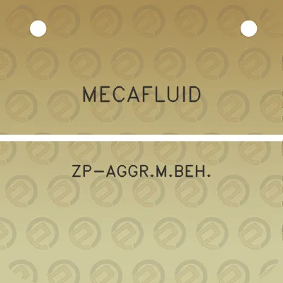 mecafluid-zp-aggrmbeh