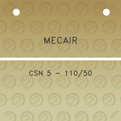 mecair-csn-5-11050