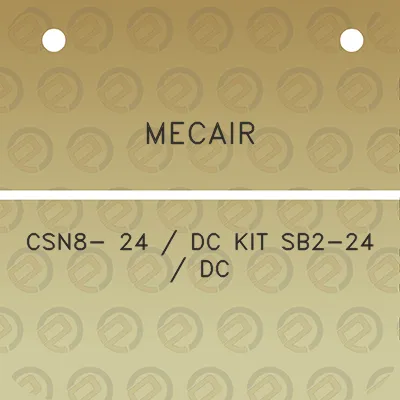 mecair-csn8-24-dc-kit-sb2-24-dc