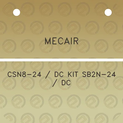 mecair-csn8-24-dc-kit-sb2n-24-dc