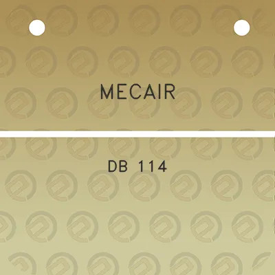 mecair-db-114