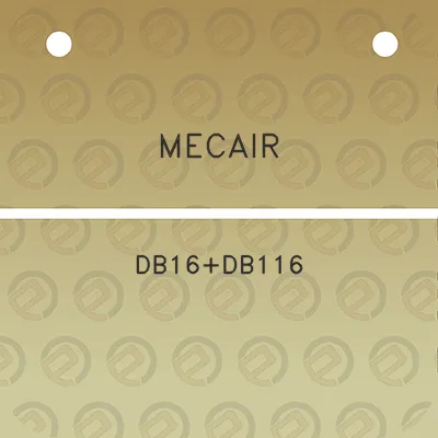 mecair-db16db116