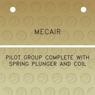 mecair-pilot-group-complete-with-spring-plunger-and-coil