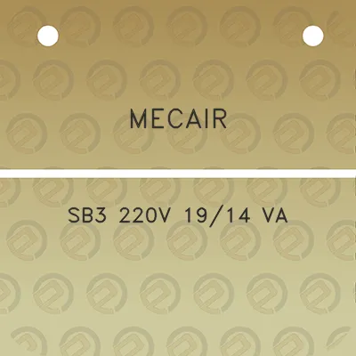 mecair-sb3-220v-1914-va