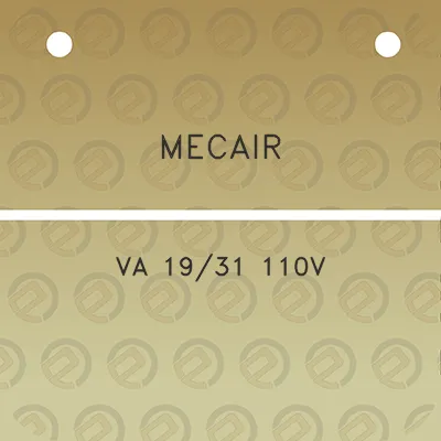 mecair-va-1931-110v