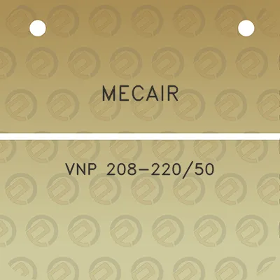 mecair-vnp-208-22050