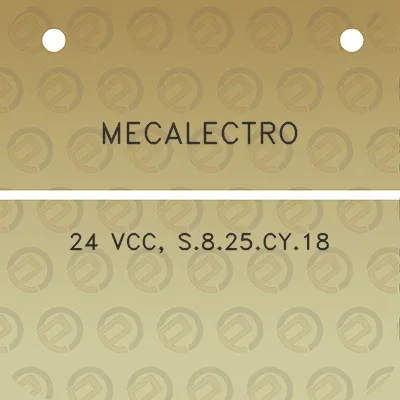 mecalectro-24-vcc-s825cy18