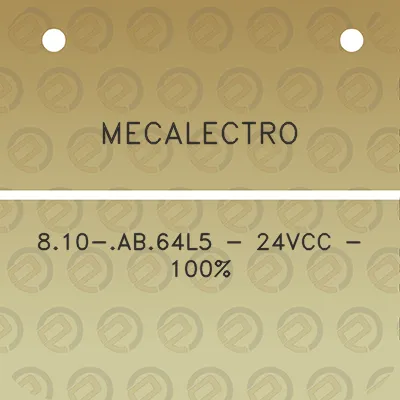 mecalectro-810-ab64l5-24vcc-100