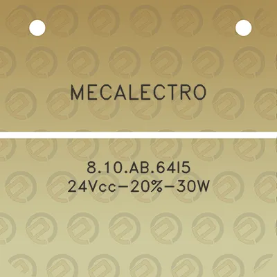 mecalectro-810ab64l5-24vcc-20-30w