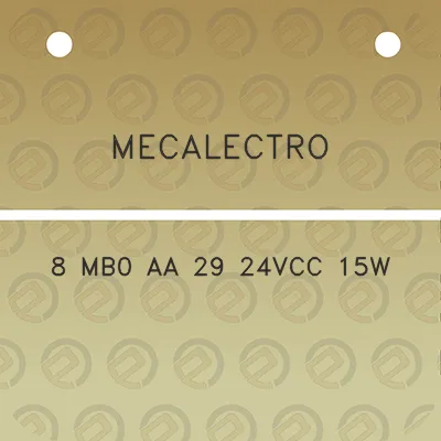 mecalectro-8-mb0-aa-29-24vcc-15w