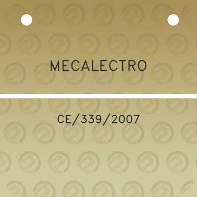 mecalectro-ce3392007