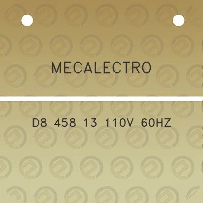 mecalectro-d8-458-13-110v-60hz