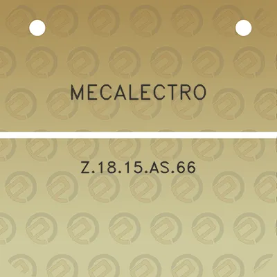 mecalectro-z1815as66