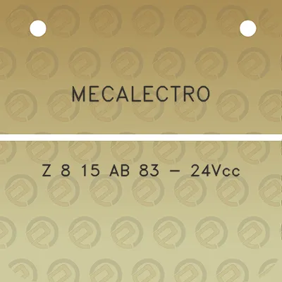 mecalectro-z-8-15-ab-83-24vcc