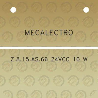 mecalectro-z815as66-24vcc-10-w