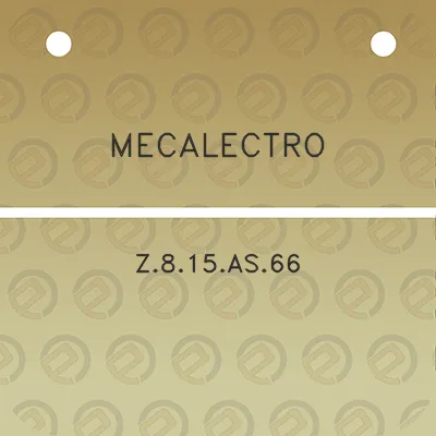 mecalectro-z815as66