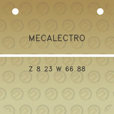 mecalectro-z-8-23-w-66-88