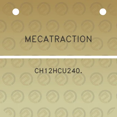 mecatraction-ch12hcu240