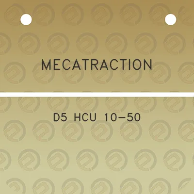 mecatraction-d5-hcu-10-50