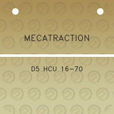 mecatraction-d5-hcu-16-70