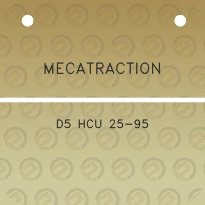 mecatraction-d5-hcu-25-95