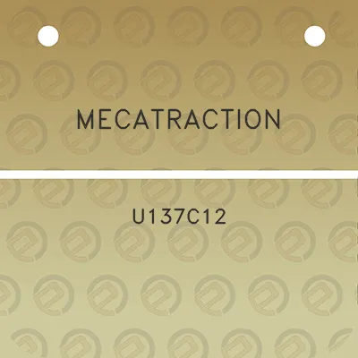 mecatraction-u137c12