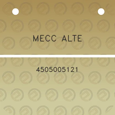 mecc-alte-4505005121