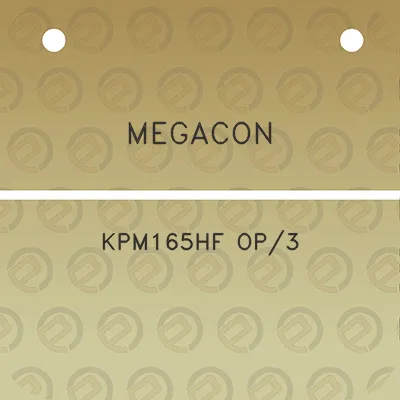 megacon-kpm165hf-op3