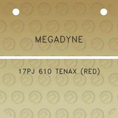 megadyne-17pj-610-tenax-red