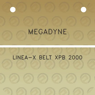 megadyne-linea-x-belt-xpb-2000