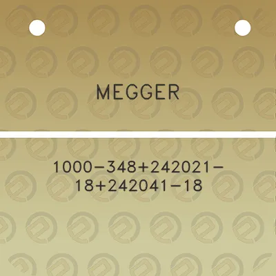 megger-1000-348242021-18242041-18