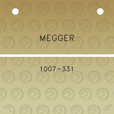 megger-1007-331