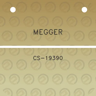 megger-cs-19390