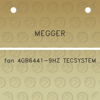 megger-fan-4gb6441-9hz-tecsystem