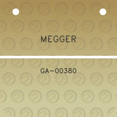 megger-ga-00380