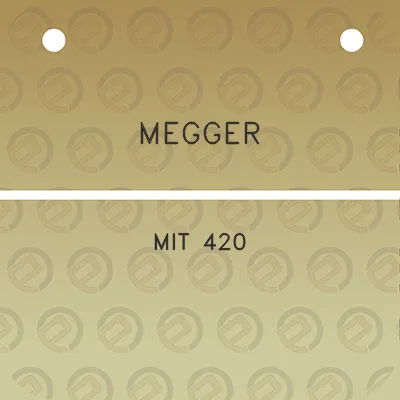 megger-mit-420