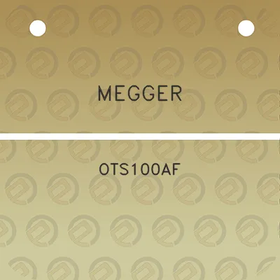 megger-ots100af