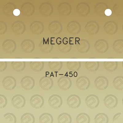 megger-pat-450